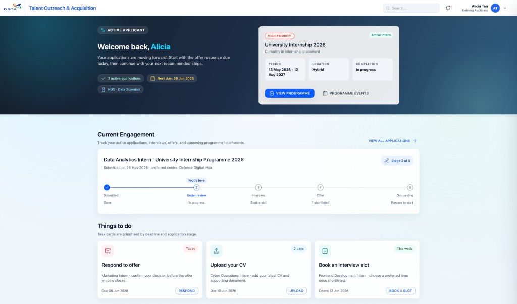 Applicant New Home v2 preview